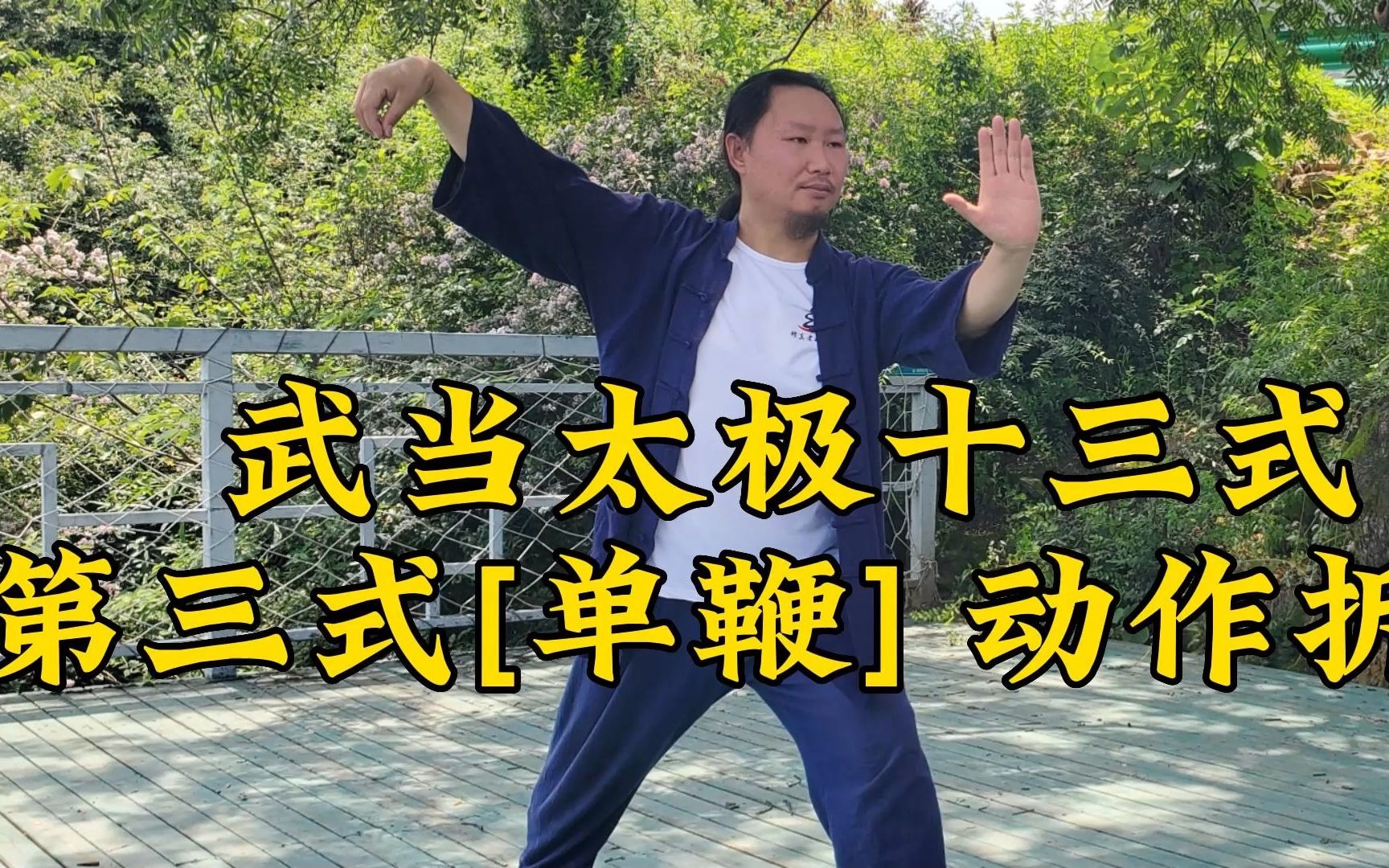 武当太极十三式——第三式【单鞭】慢动作教学,讲解详细