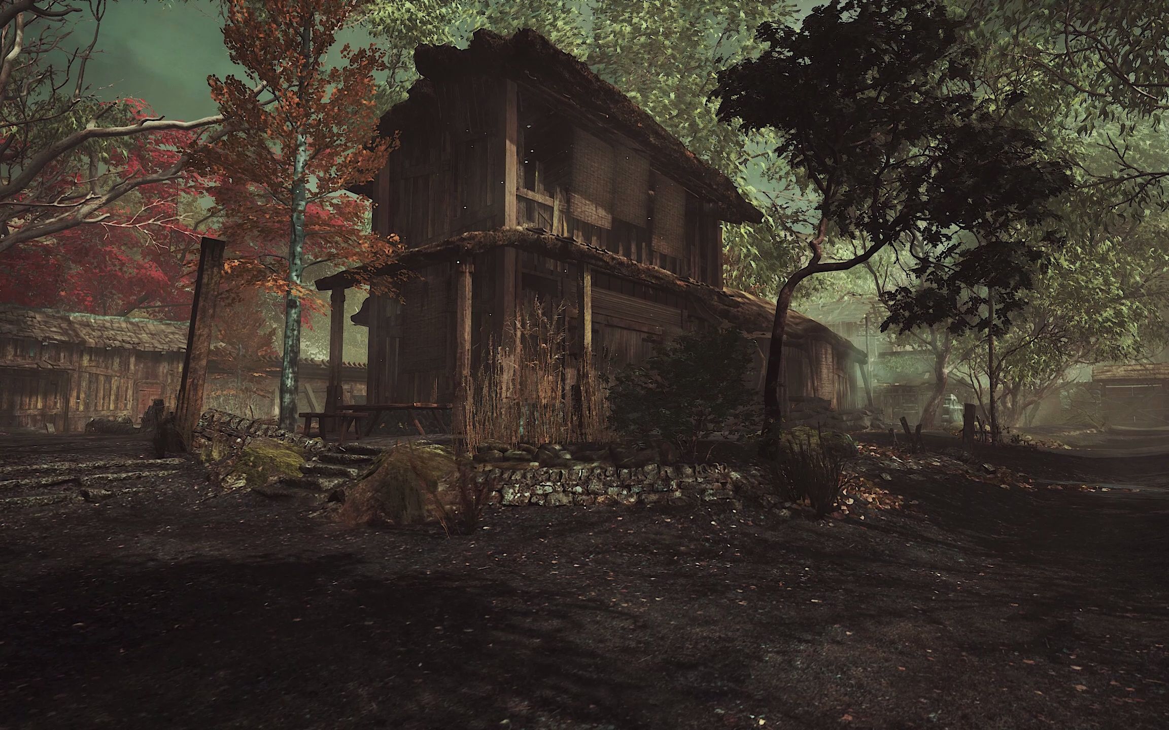 【ue4】武侠风破败的村庄场景练习