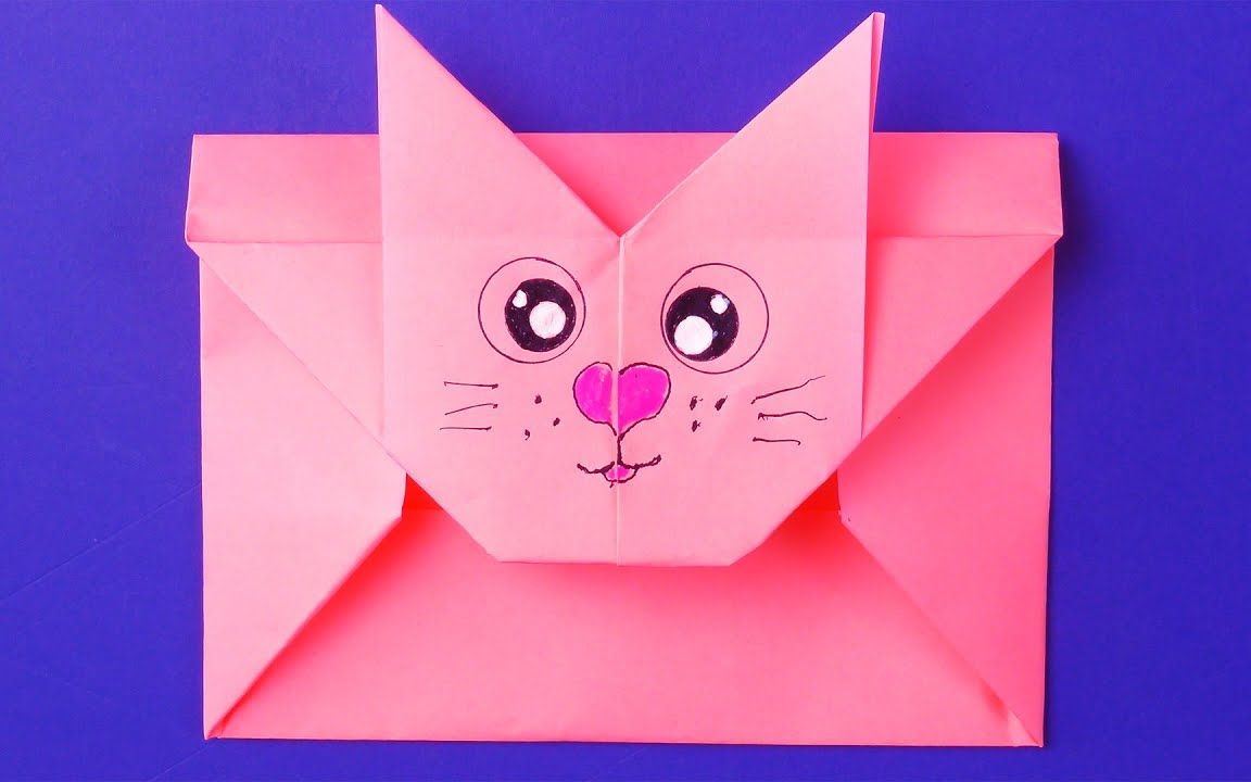 今天我们来制作一张猫咪信封!