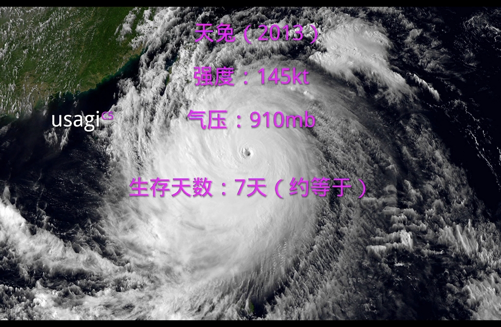 两次破坏严重但不除名西北太平洋超强台风天兔(2013)哔哩哔哩bilibili
