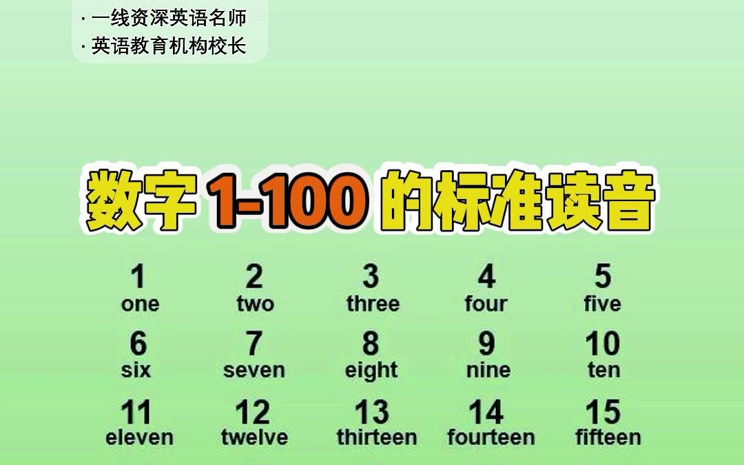 数字1100的标准读音哔哩哔哩bilibili