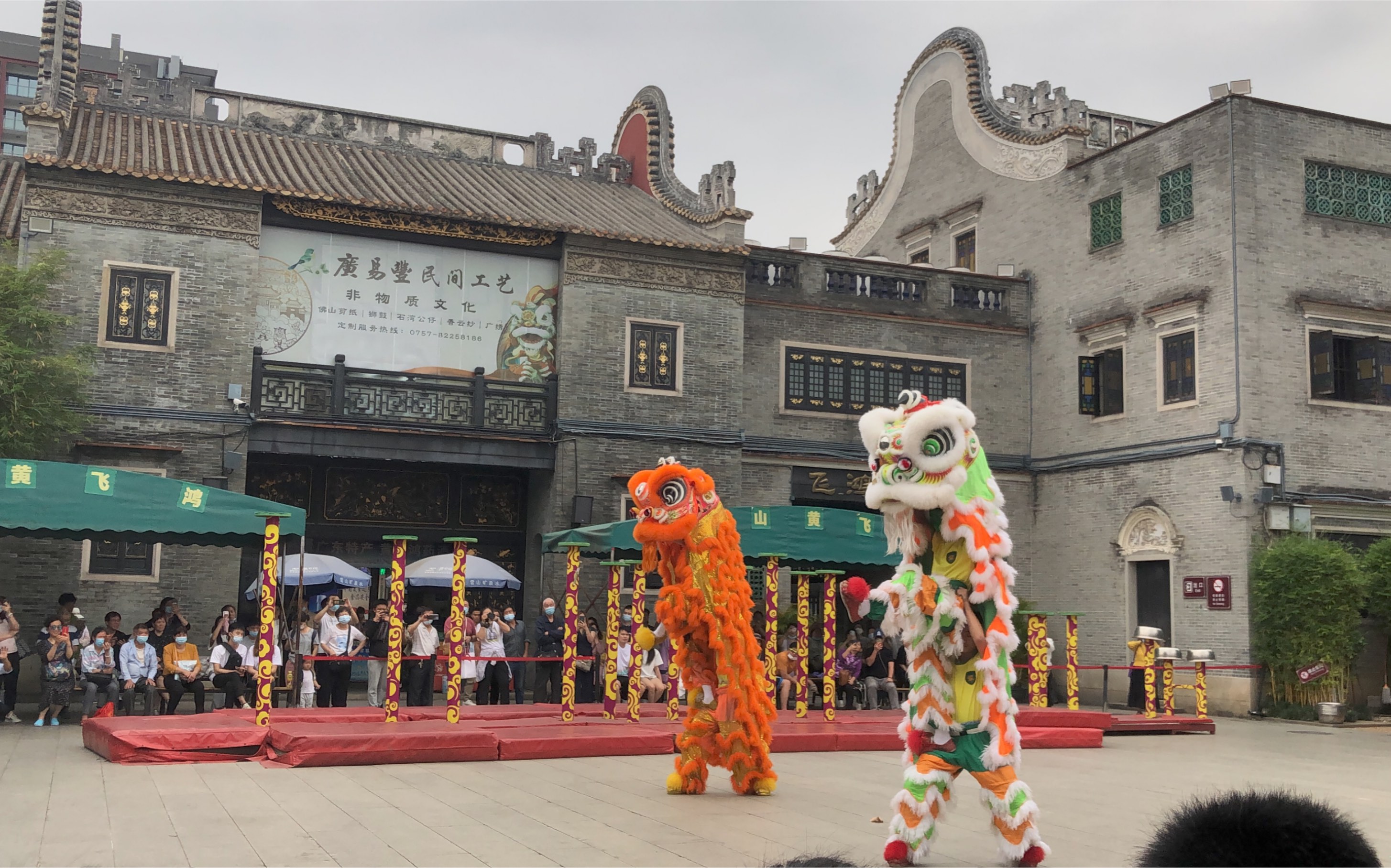 佛山旅游vlog|佛山祖庙舞狮表演_哔哩哔哩 (゜-゜)つロ 干杯~-bili