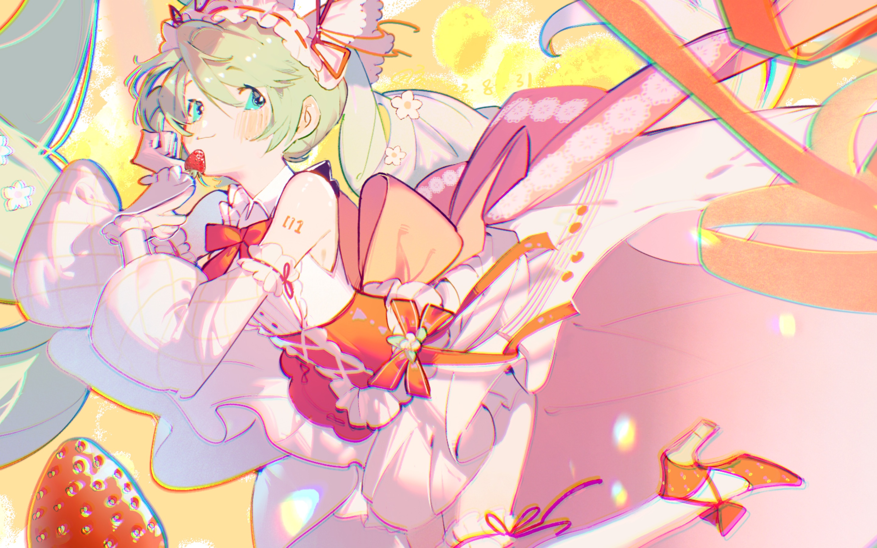 【procreate/初音未来】是谁掉的小草莓呀_哔哩哔哩_bilibili