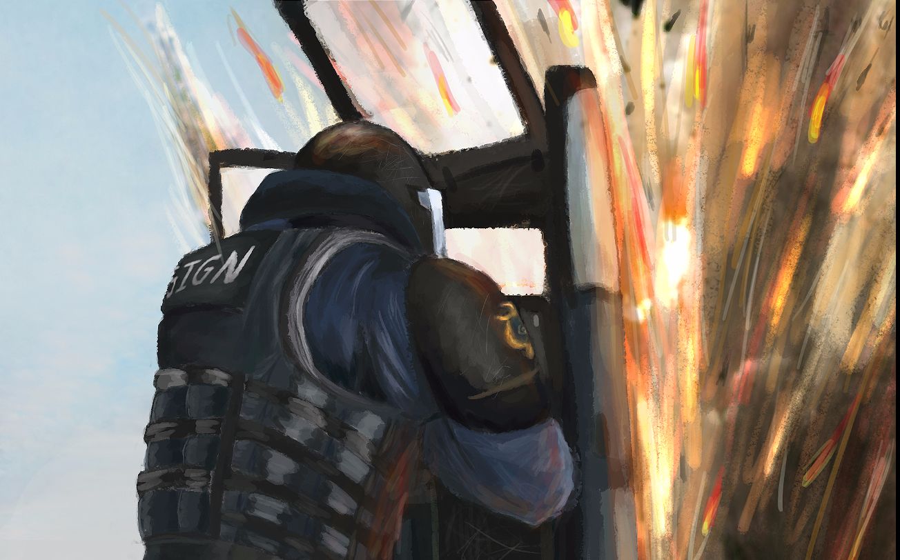 【彩虹六号】大盾:用生命歌唱【穷开心】彩六干员歌