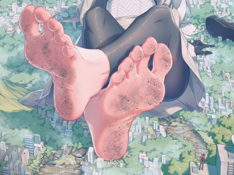 【giantess】巨大娘的足底