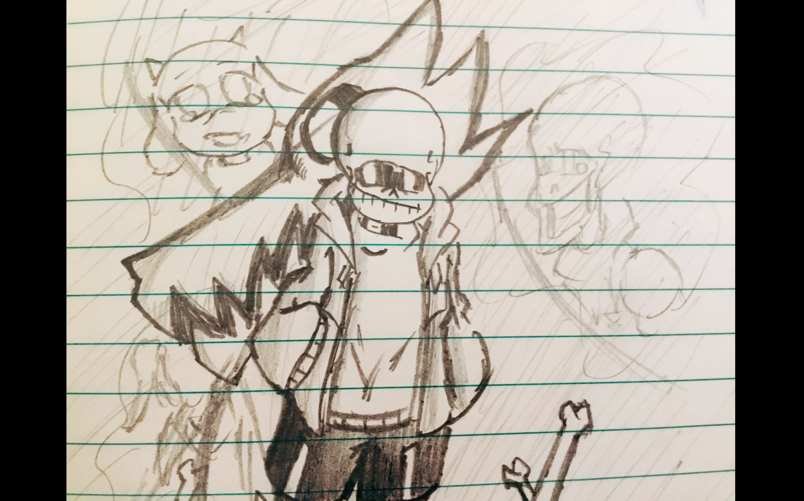 [手绘]undertale/传说之下 sans审判战