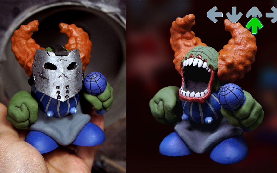 [fnf] making tricky the clown sculpture timelapse [madness