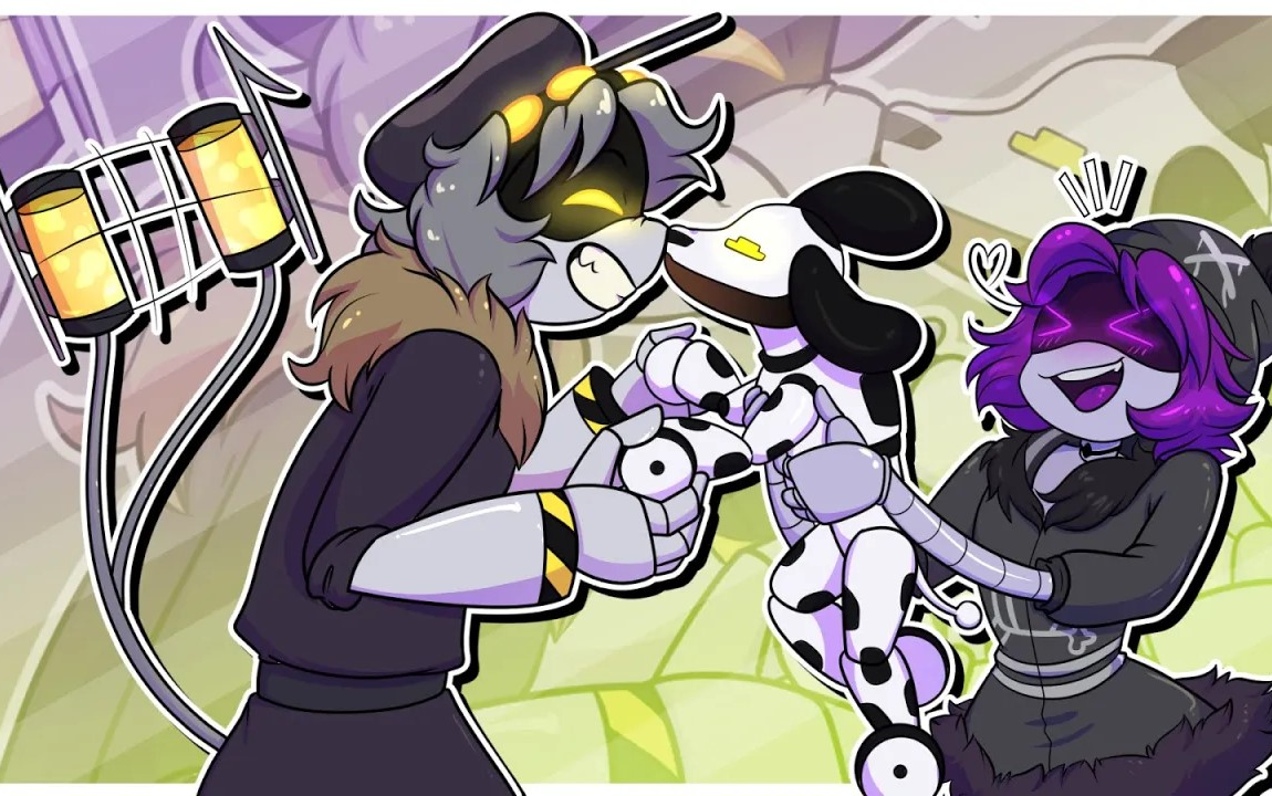 《无机杀手》uzi & n第一个机器狗 / 同人漫画