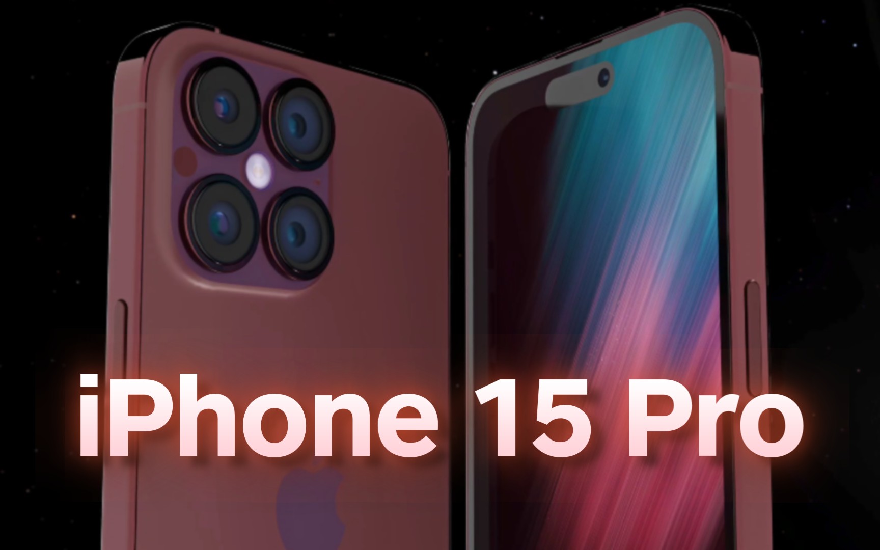 宇宙最强!【iphone 15 pro 概念宣传片!】矩阵四摄!前置灵动岛!