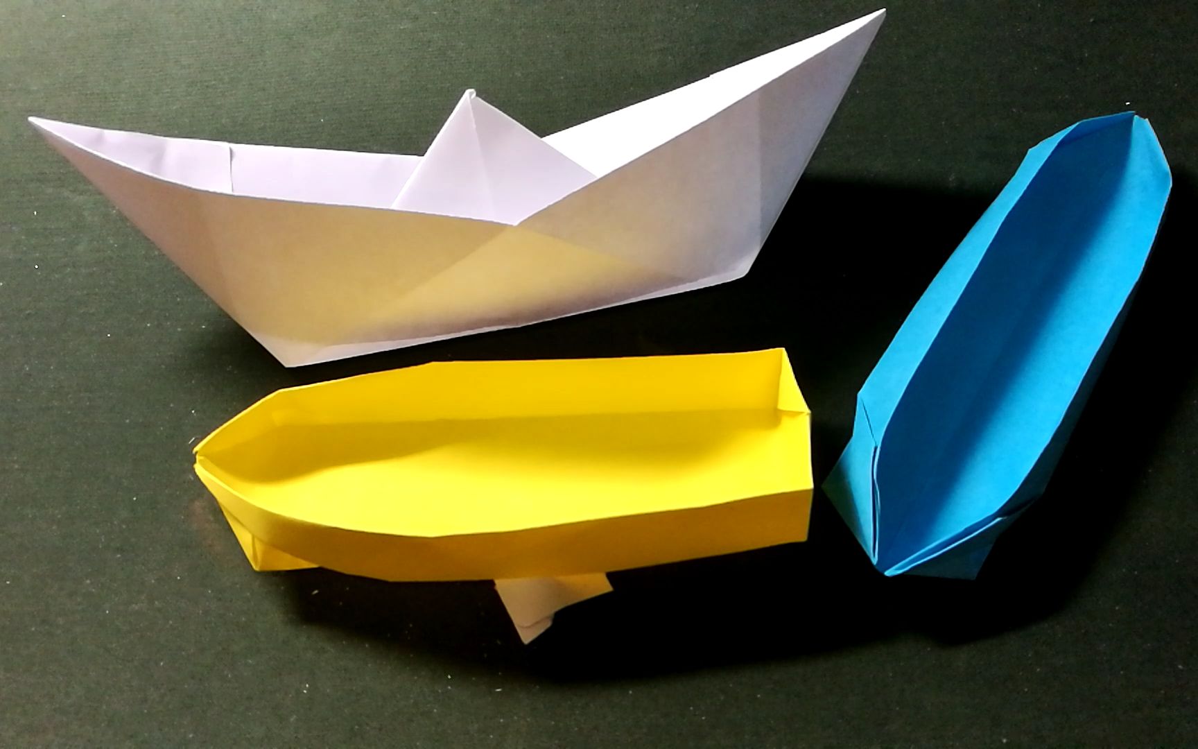 a4纸折纸船 承重最大图片