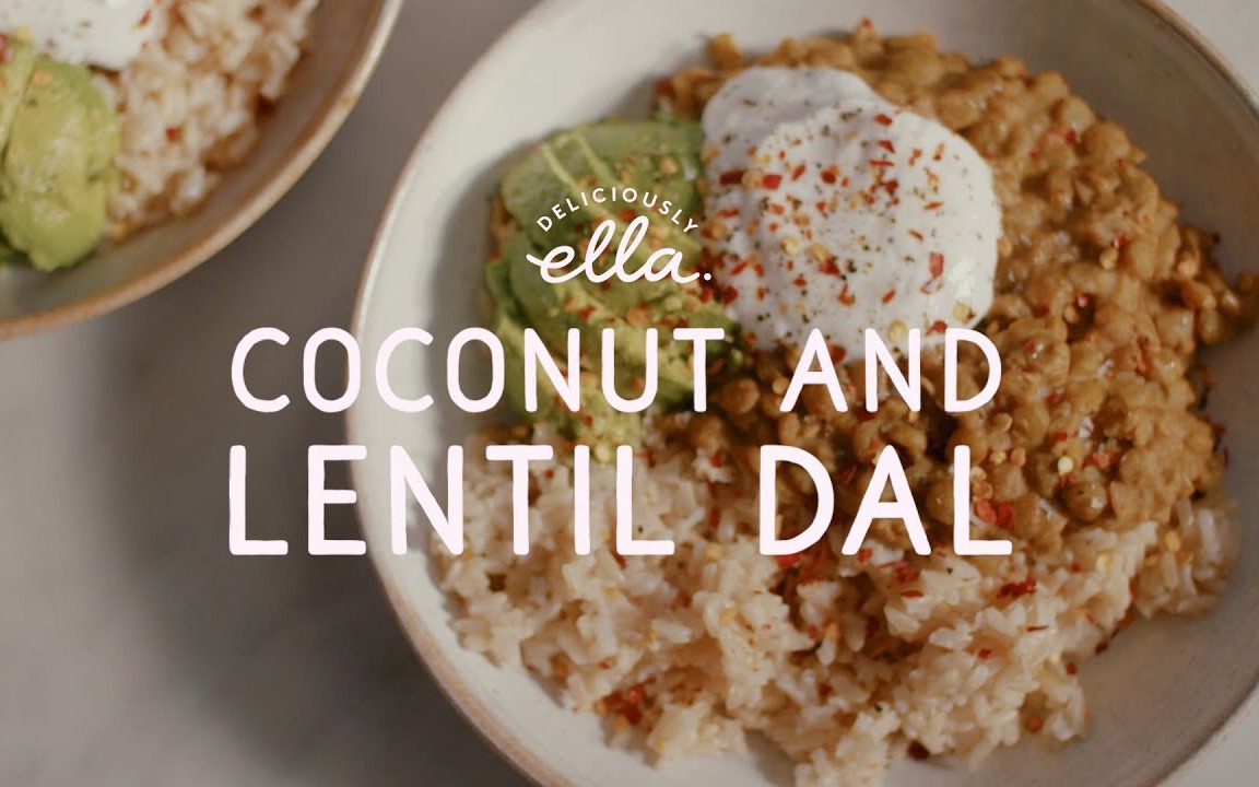 【deliciously ella】椰浆烩小扁豆 素食食谱分享 | coconut and