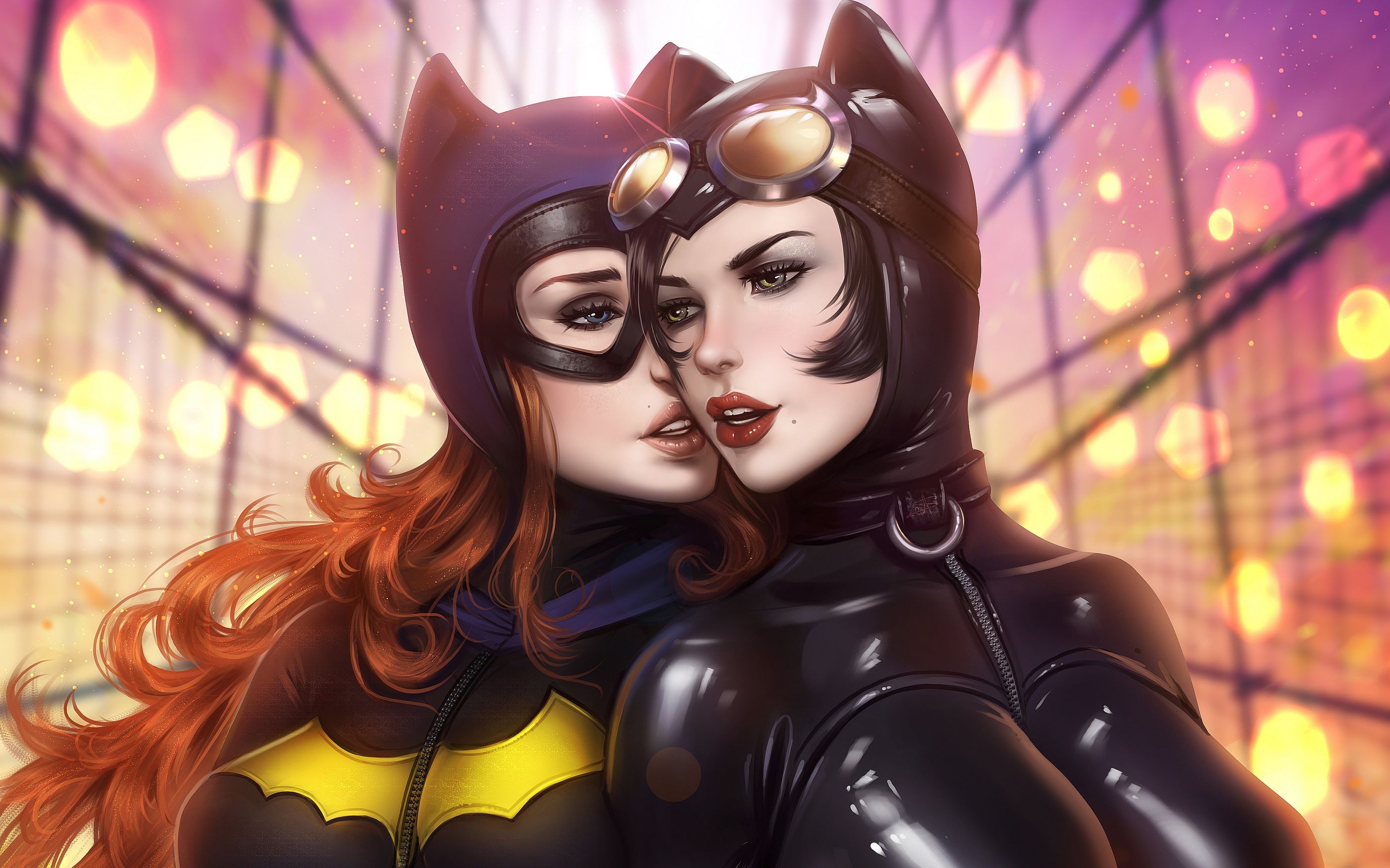 蝙蝠侠猫女爱情图片