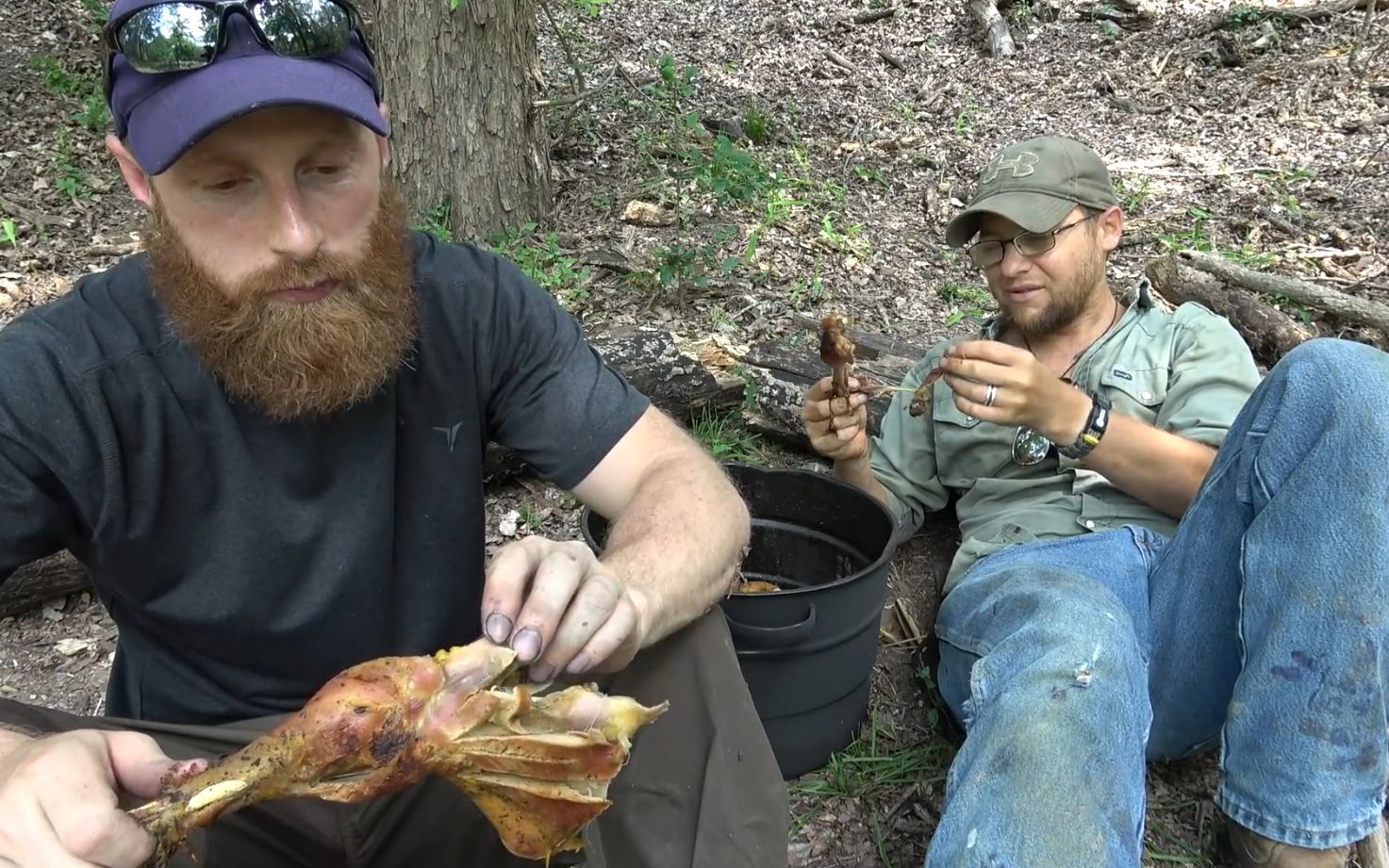 【胡子打野】p25打野和乱烹,在户外打野和烹饪,野外生活探索自然.