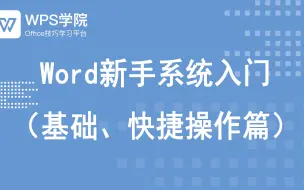 Скачать видео: 【Word】新手教程 从0系统学习Office