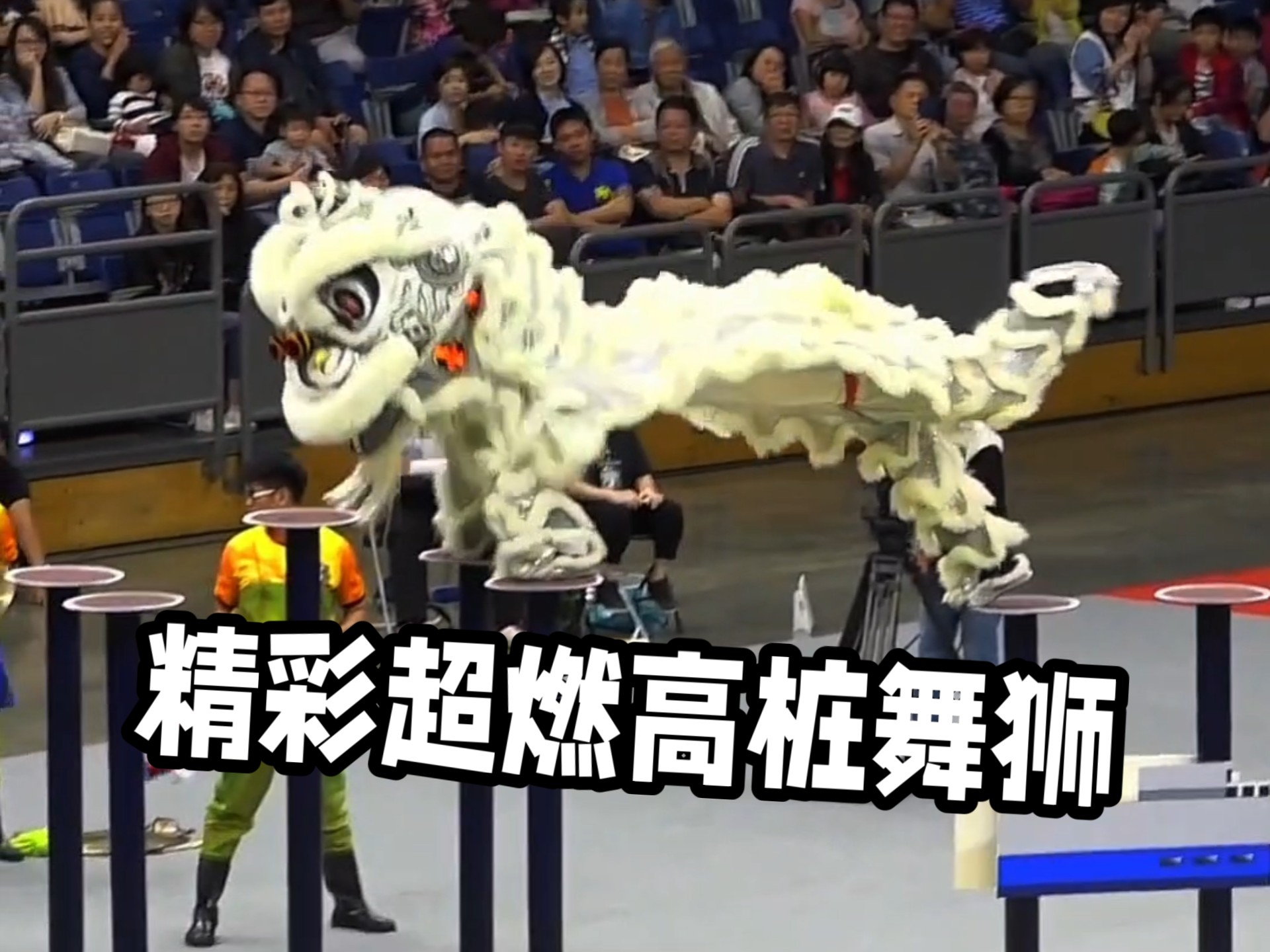 弘扬国粹醒狮文化!超燃高桩舞狮「男儿当自强版」能火吗?-魅力龍狮-魅力龍狮-哔哩哔哩视频