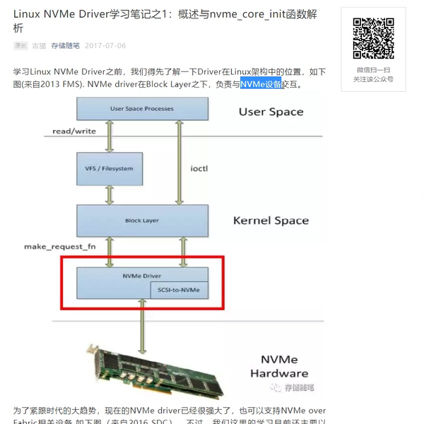 Linux on sale nvme driver