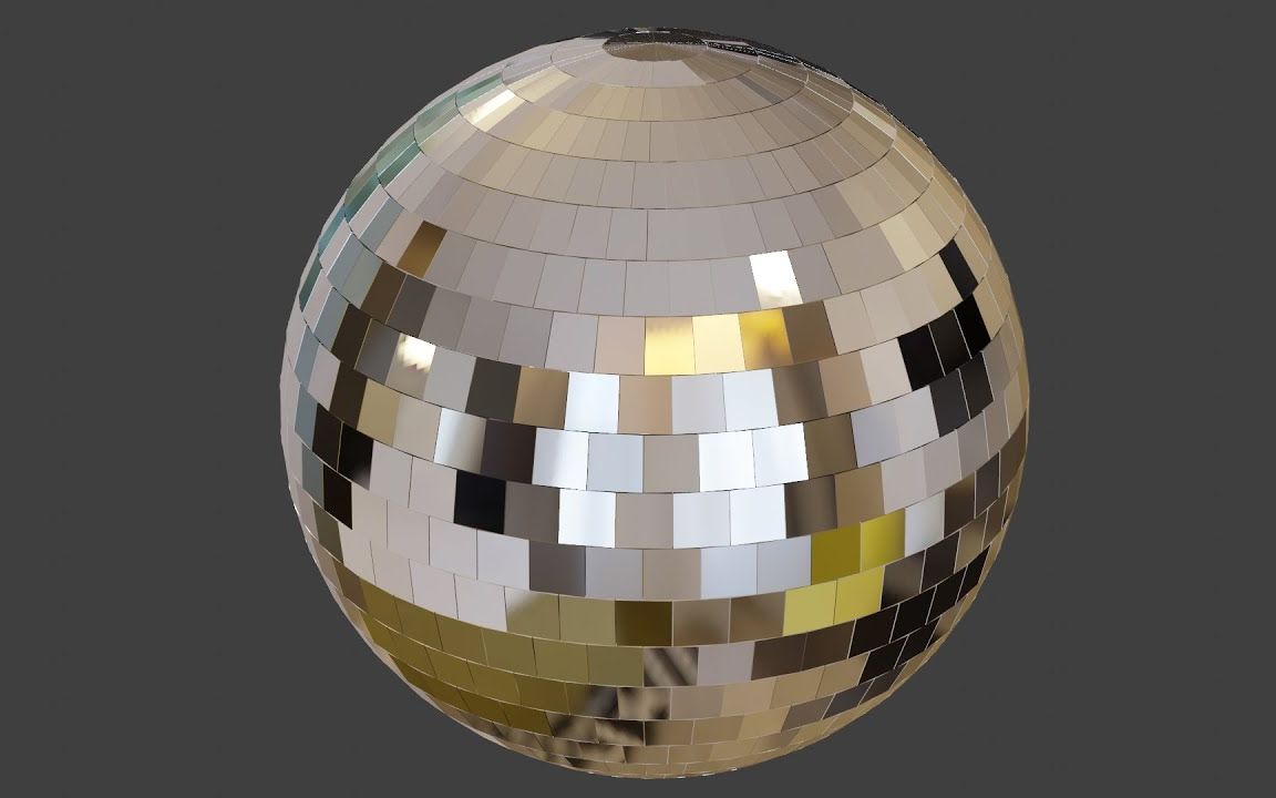 blender 做一个迪厅球【720p】