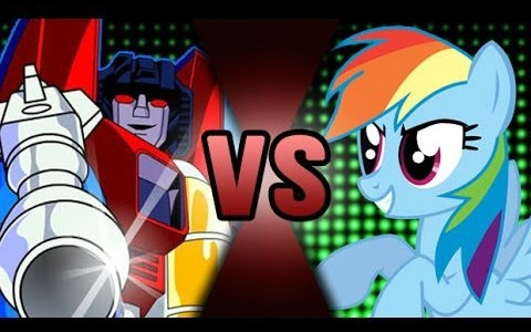 [图]【个人汉化】红蜘蛛VS云宝黛西【生死决斗DEATH BATTLE】Starscream VS Rainbow Dash