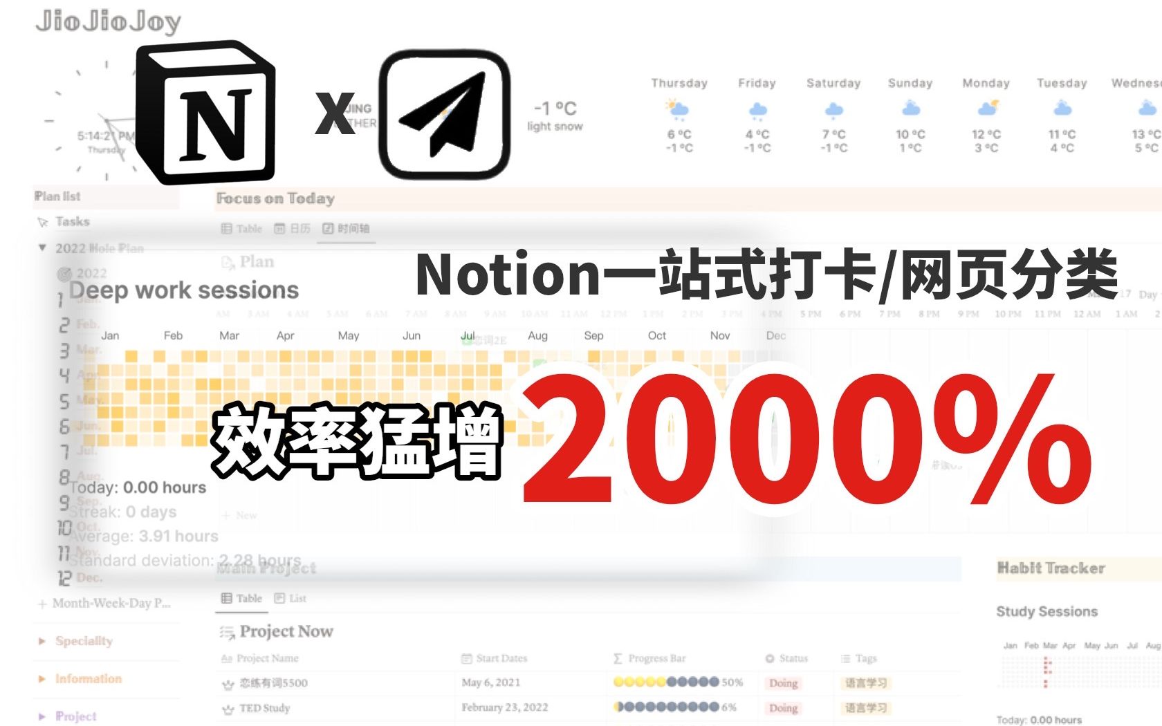 【Notion】P7效率神器|全网都在找的打卡插件|一键分类归纳网页信息哔哩哔哩bilibili