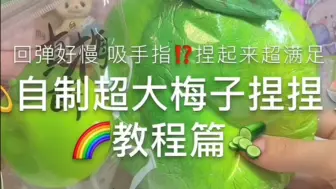 下载视频: 自制超大梅子慢回弹捏捏乐『教程篇🌈好喜欢