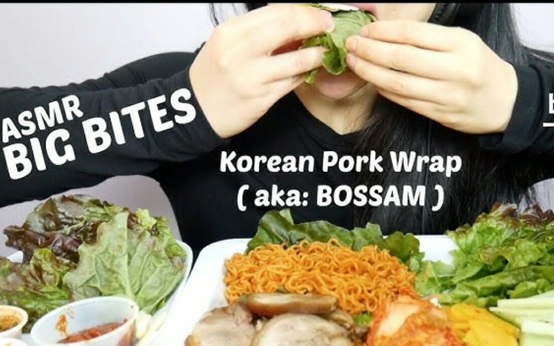 sasasmr边角边姐姐助眠吃播猪蹄肉火鸡面1015