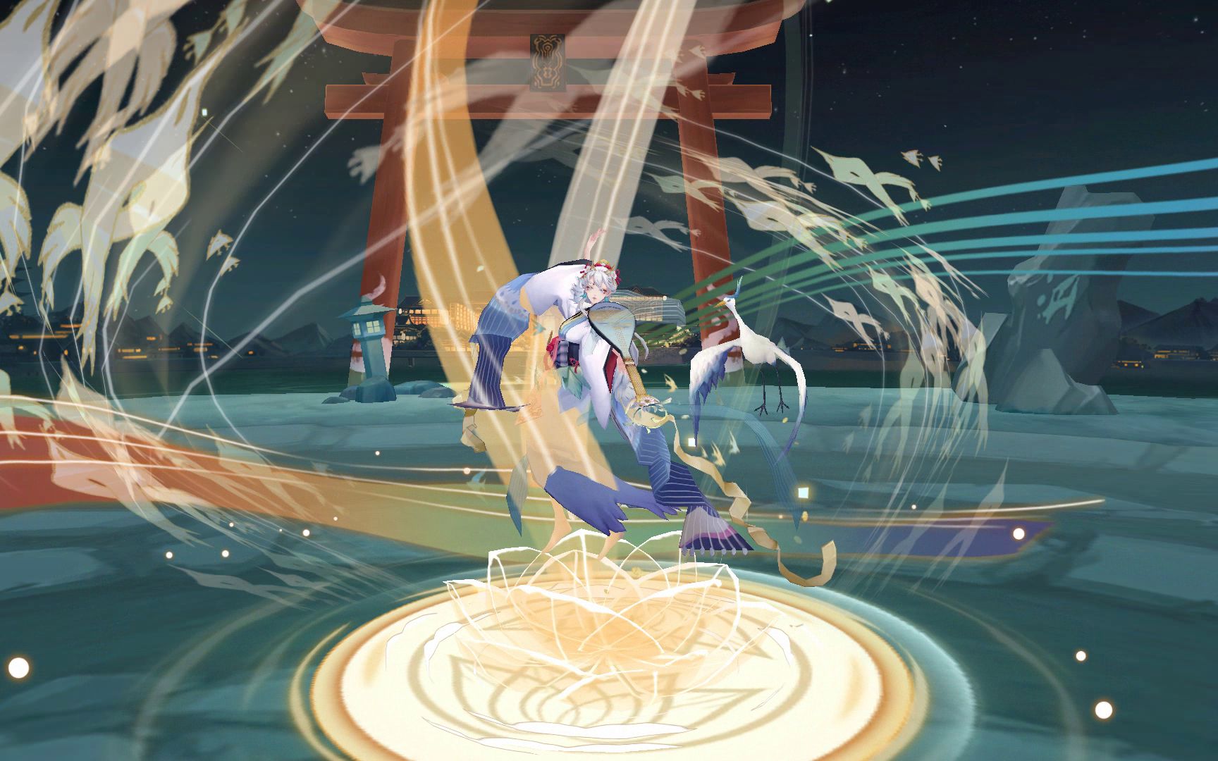 紧那罗青鹭雅音建模预览nga阴阳师