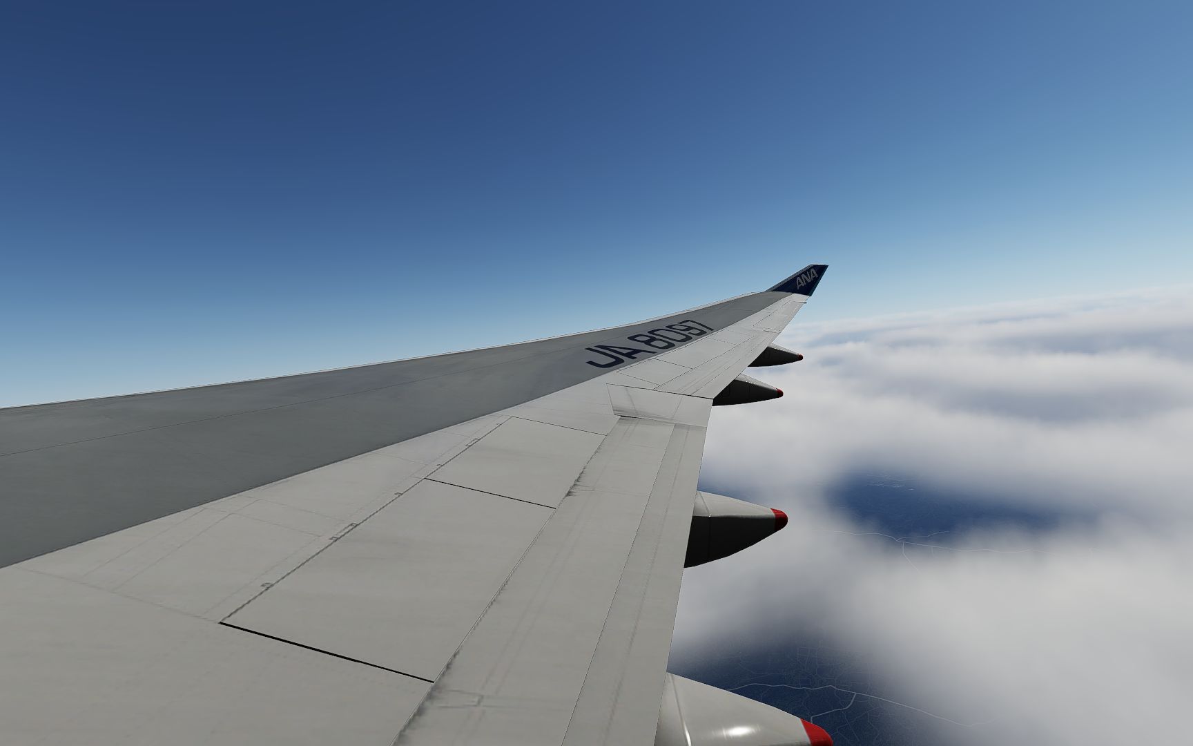 (起飞篇)ana b747-400从鹿儿岛机场起飞,手动飞行至12000ft