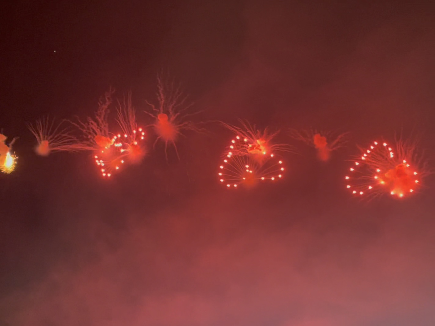 你见过爱心烟花吗?