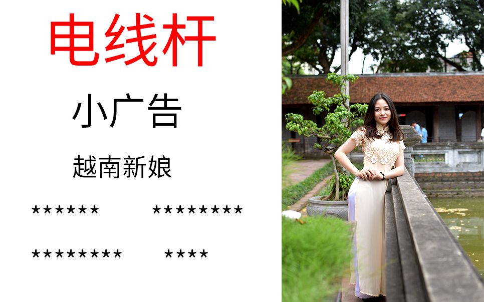 越南新娘18问_电线杆上的小广告是真的吗?