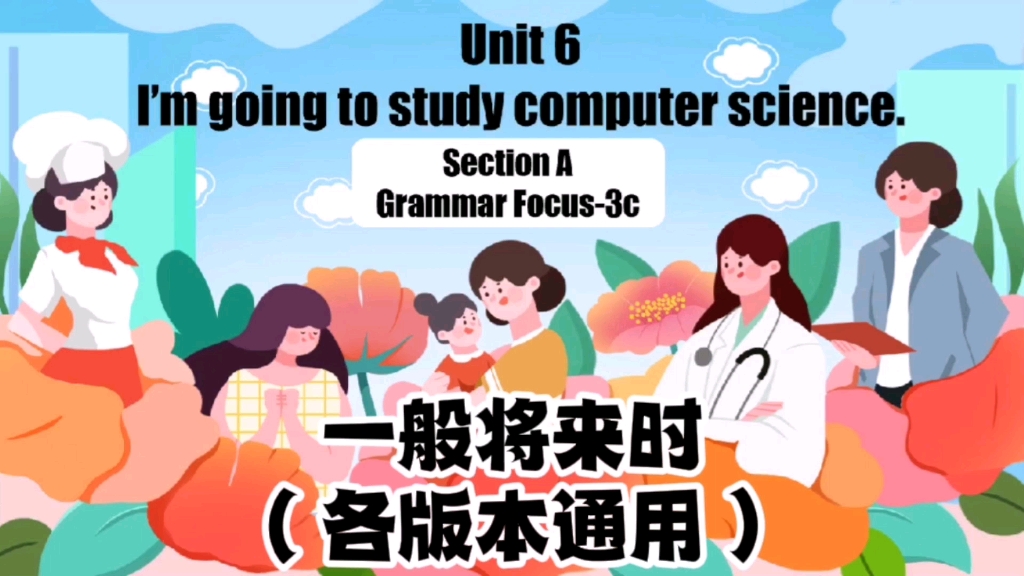 [图]人教英语八上U6 I'm going to study computer science Section B Grammar Focus-3c 语法公开课课件