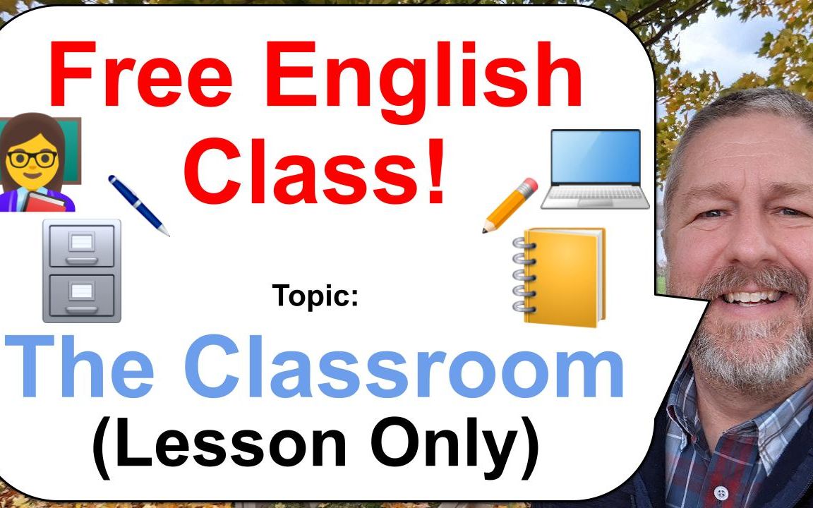 [图]Let's Learn English! Topic: The Classroom! 📒🖊️🖥️ 【英文字幕】