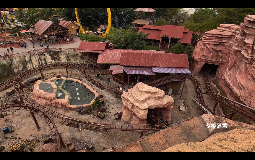 【矿山视角】深圳欢乐谷矿山车第三视角pov