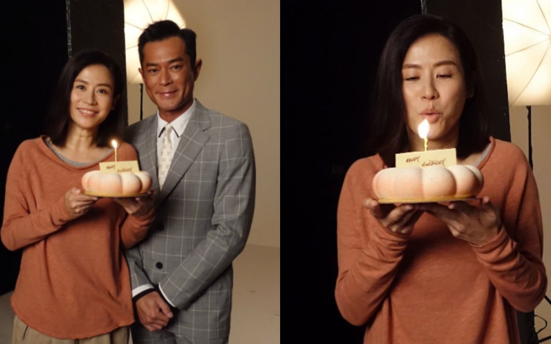 宣萱49岁生日获惊喜庆生古天乐镇定活像路人甲