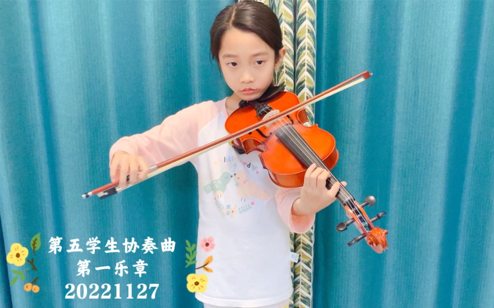 [图]第五学生协奏曲第一乐章 20221127 学琴12个月，比前一个月进步了