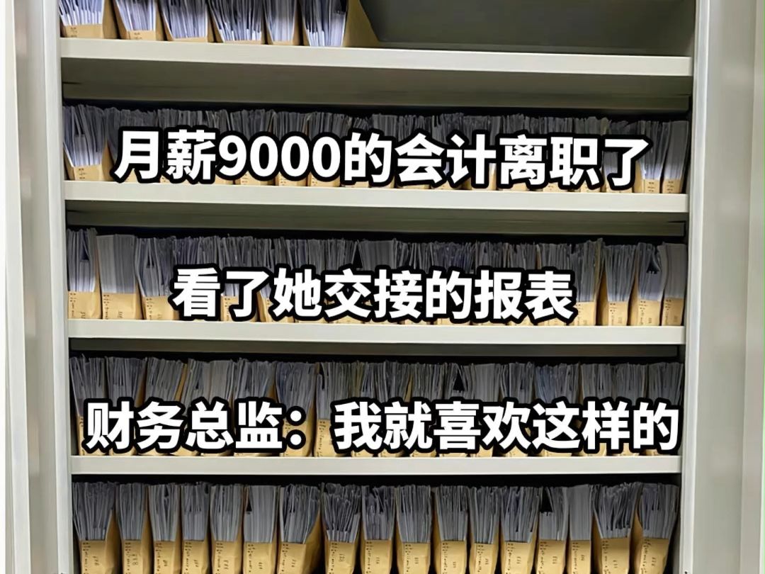 月薪9000的会计离职了....看了她交接的财务报表,财务总监直言:我就喜欢这样的,以后都按这个来!哔哩哔哩bilibili