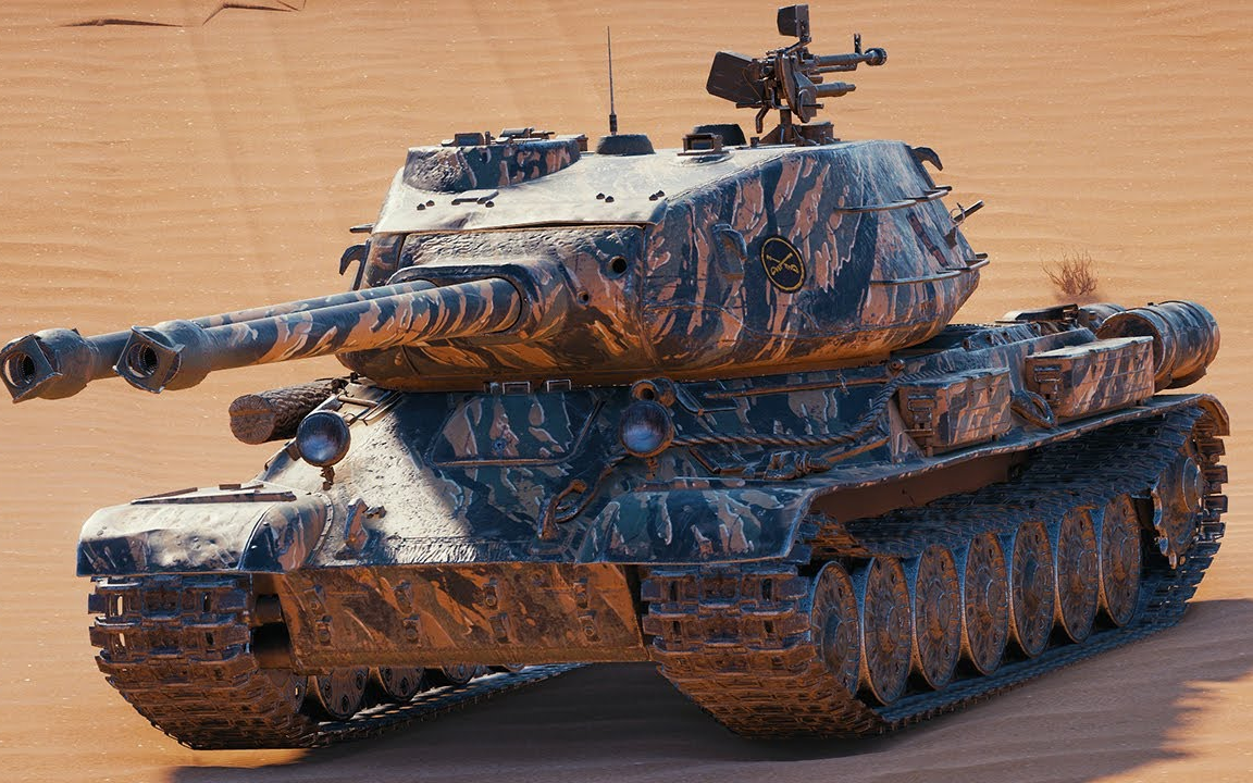 坦克世界 十级双管 st-ii - 6杀 9千4伤害 [荒漠小镇]