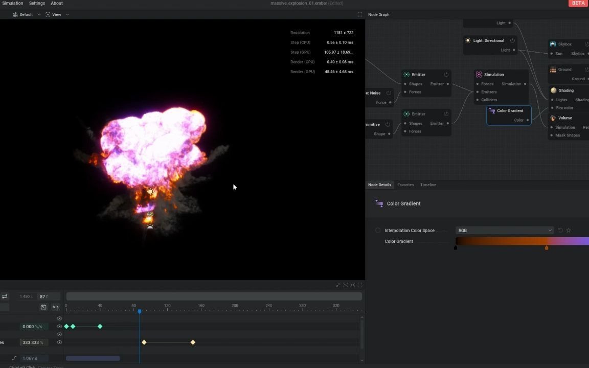 embergen 0.75破解版烟火爆炸工程下载 可导出PNG序列,VDB格式哔哩哔哩bilibili