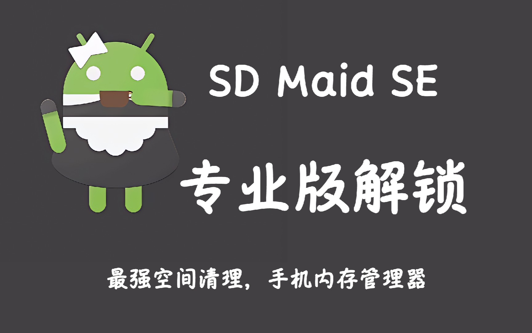 [图]【好软推荐】SD女仆/SD女佣/SD Maid 解锁专业版功能 免费使用：手机清理必备神器！