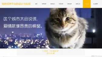 基于Python语言+django框架开发的宠物领养平台的系统