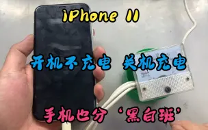 Скачать видео: iPhone 11开机不充电，关机可以充电，手机也分‘黑白班’！