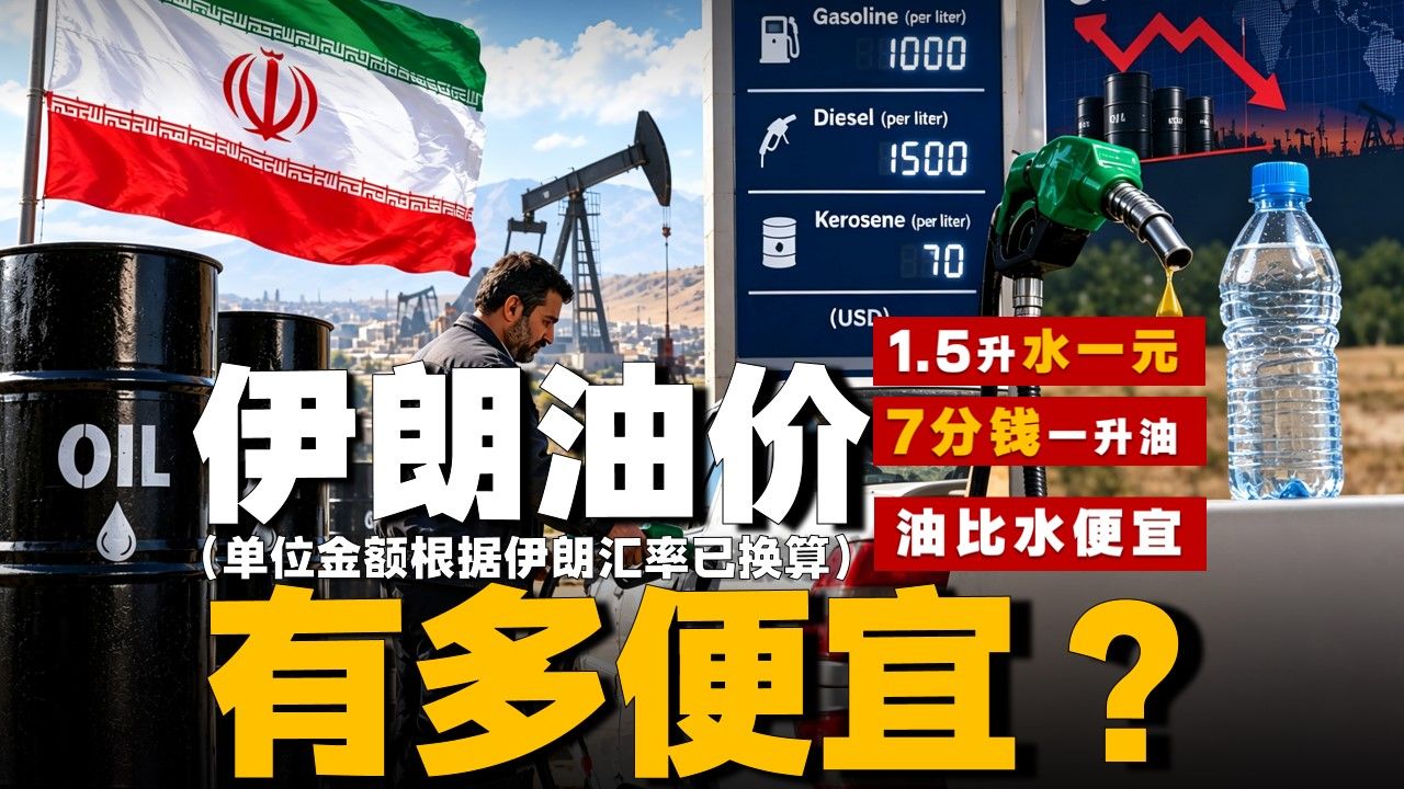 伊朗的油价有多便宜，政府补贴7分钱一升，3块6油箱加满？