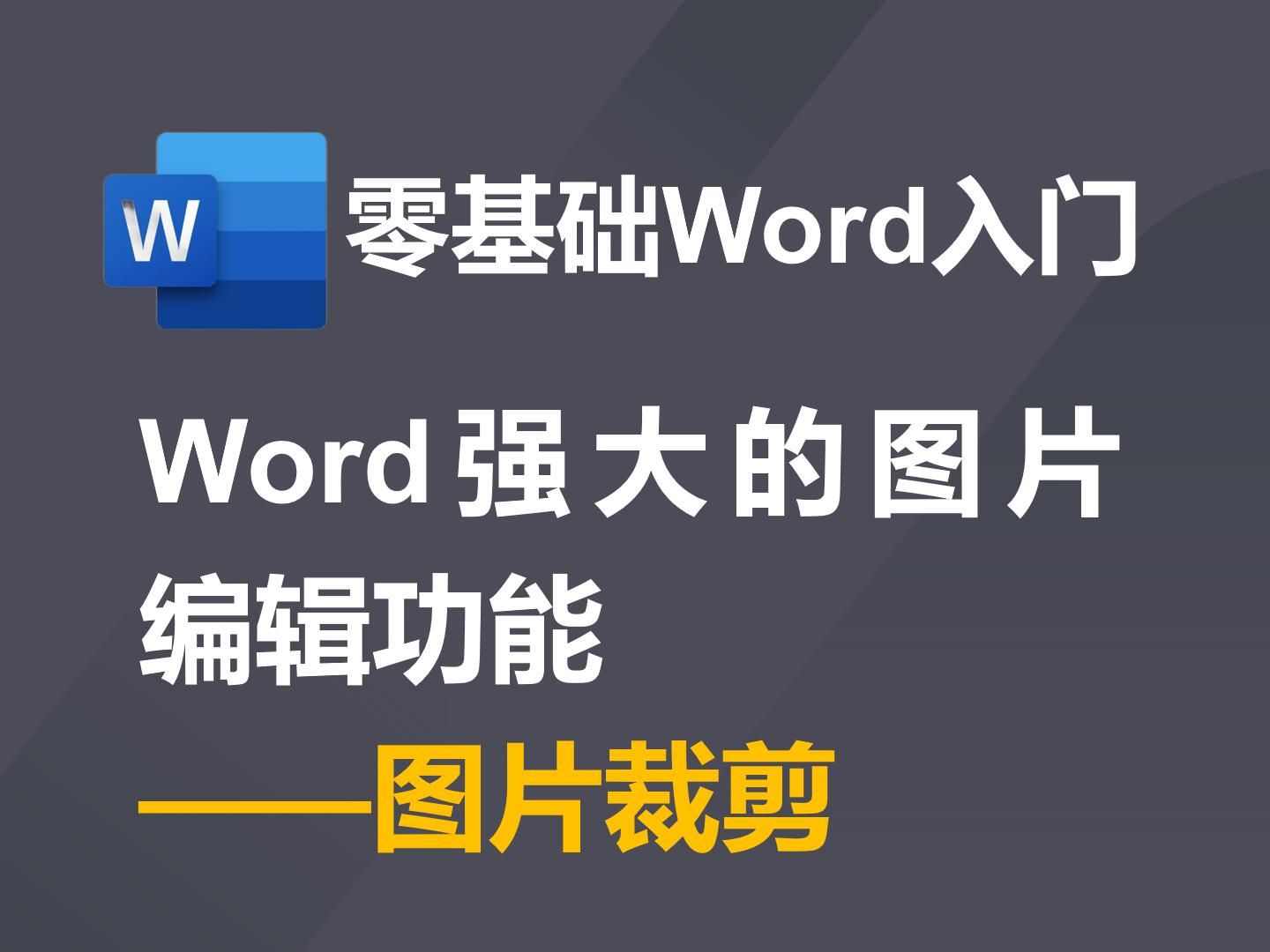 Word强大的图片编辑功能——图片裁剪哔哩哔哩bilibili