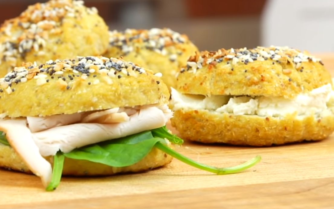 如何制作花椰菜百吉饼(贝果)|无谷物 低碳水 how to make cauliflower