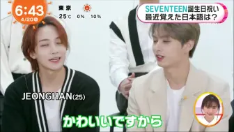 Download Video: SEVENTEEN 19.20日本早间节目报道