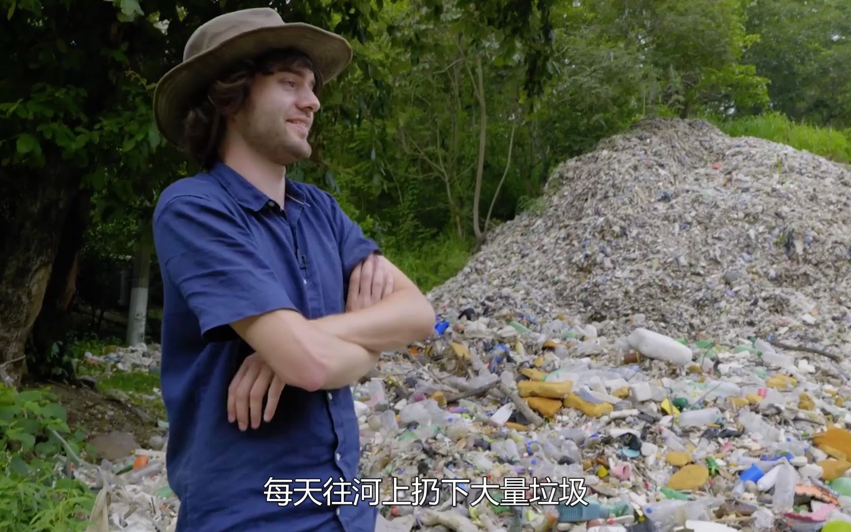 不可思议的河道拦截器,为何要在河的中间装一张大网?有何大作用哔哩哔哩bilibili