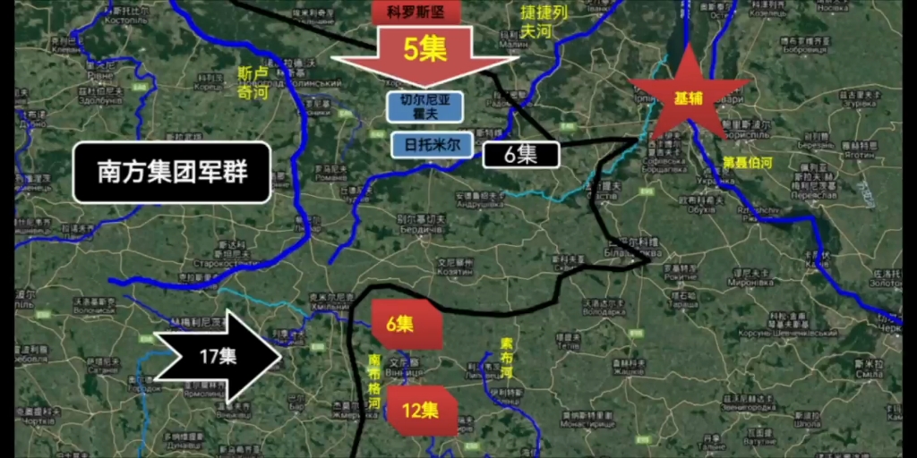 苏德战争每日战况(1941年7月21日)西南方面军三路反击接应乌曼地区的第6和第12集团军哔哩哔哩bilibili