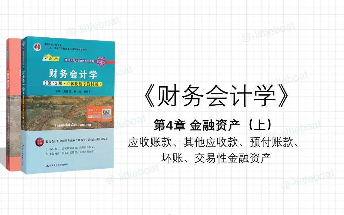 《财务会计学》知识点总结 第4章 金融资产(上) 第二部分哔哩哔哩bilibili