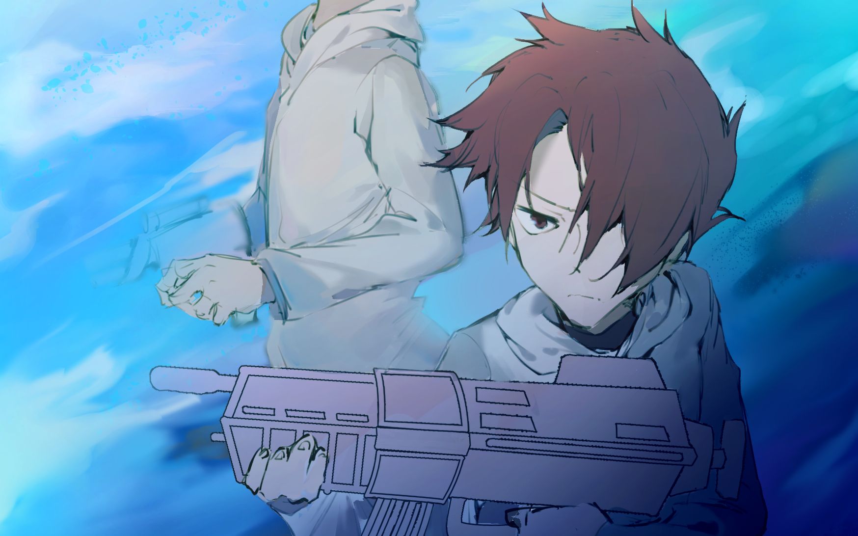 【岛雷艾/绘画过程】蓝色