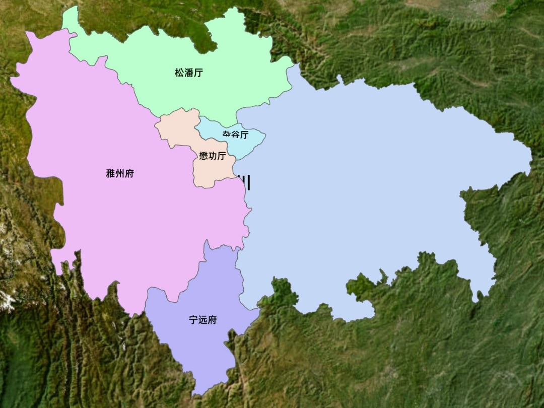 清朝四川省区划分布