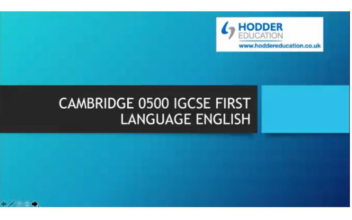 [图]Cambridge IGCSE English as the First Language Teacher Training